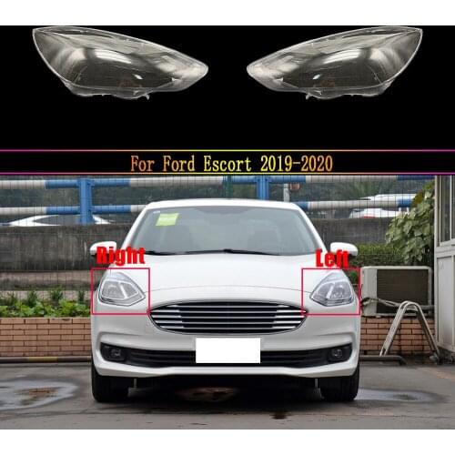 Car Headlight Cover for Ford Escort 2019 2020 Headlamp Lens Replacement Auto Shell