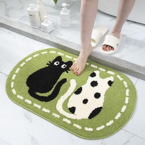 Cartoon Bath Mat Thicken Bathroom Mats Anti-slip Absorbent Entrance Doormat For Living Room Quick Dry Floormat Bathroom Products