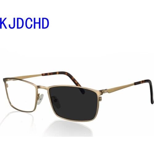 New men rtransition sunglasses photochromiceading glasses magnifying glass women fashion high-end intelligent business glasses