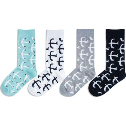 Autumn Spring Women Short Ankle Socks Cotton Flying Bird High Quality Cotton Adult Socks For Men And Women
