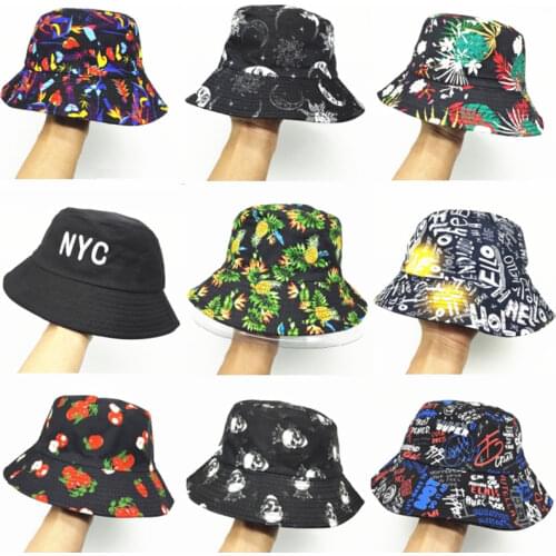 20 Colors Black Cotton Embroidered Bucket Hat Men Women Outdoor Sport Casual Hat Fishing Fisherman Hat Caps Panama Gorros
