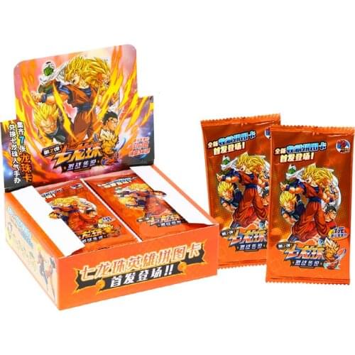 DRAGON BALL Full Set Limited Edition Anime Figures Hero Card Son Goku Super Saiyan Vegeta IV Bronzing Barrage Flash Cards