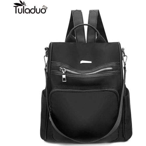 Casual Oxford Women Backpack Fashion Female Small Bagpack Schoolbag For Teenager Girls Multifunction Backpack 2020 Sac A Dos