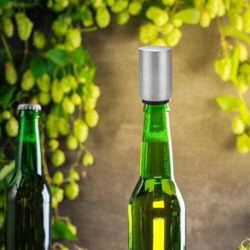 Practical Bottle Opener Automatic Magnet Beer Bottle Opener Juice Drinking Cap Stainless Steel Opener Kitchen Gadget