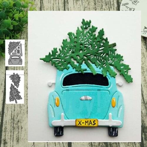 Christmas tree and car metal CUTTING DIES Stencil Scrapbooking Photo Album Card Paper Embossing Craft DIY