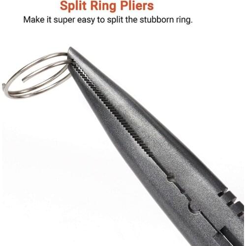 Fishing Plier and Fishing Gripper set 9" Carbon Steel Lure Pliers ABS Plastic Fish Grip Lip Clamp Grabber Fishing Tackle Tools