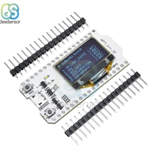 0.96 Inch Blue OLED Digital Display ESP32 Bluetooth WIFI Kit 32 Module CP2102 Internet Development Board For Arduino