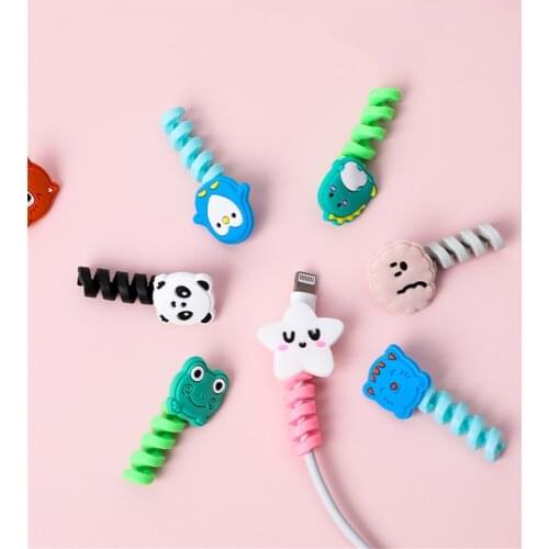 Charger Cable Saver, Silicone Flexible Cable Wire Protector, Mouse Cable Protector, Suit for All Cellphone Data Lines