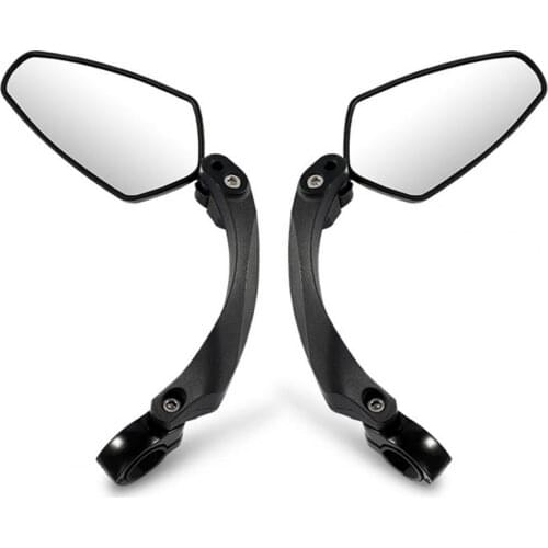 Bike Rear Mirror 360 Degrees Rotating Adjustable Base Aluminum Alloy Universal Bicycle Rear View Wide Angle Mirror for Cycling