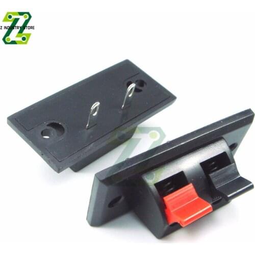 5Pcs 2 Positions 4 Positions Connector Speaker Terminal Push In Jack Spring Load Audio Speaker Terminals Strip Block