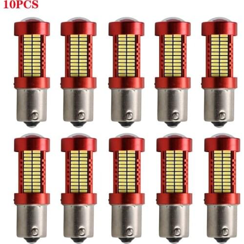 10pcs 1156 1157 7440 7443 T20 4014 p21w 106smd Bright Reversing Light led Brake lights Turn signal Bulb Tail for car accessories