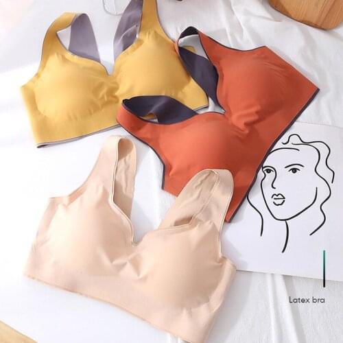 Womens Tube Top Bra Sexy Underwear Seamless Bras Latex Lingerie Push Up Bralette Female Clothes Bra Intimates Sports Vest