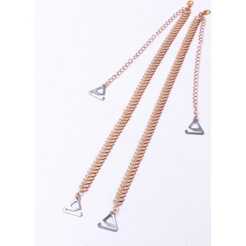 Women Adjustable Bra Holder Anti Skid Strap Tree Leaf Shape Geometric Shoulder Chain Sexy Fashion Wedding Bridal Jewelry