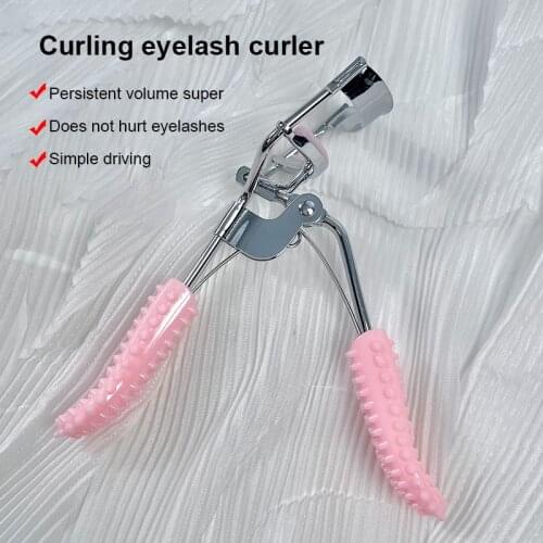 1pc Professional Natural Curling Eyelash Curler For Long-lasting Styling Female Anti-rust Eyelashes Clip Tweezers Cosmetic Tools