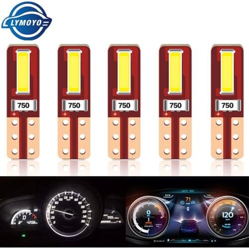 500PCS Signal Lamp T5 Led Canbus 7020SMD W3W W1.2W Led Lamp Car Instrument Dashboard Warming Indicator Lamp White 12V
