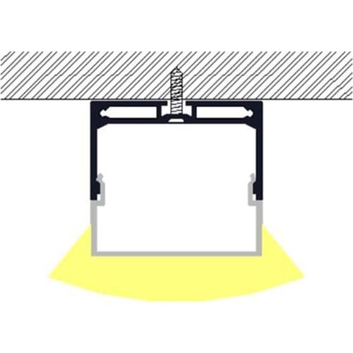 Free Shipping big size wide aluminium profile for double line led strip with Heat Sink PC cover and end caps and clips included