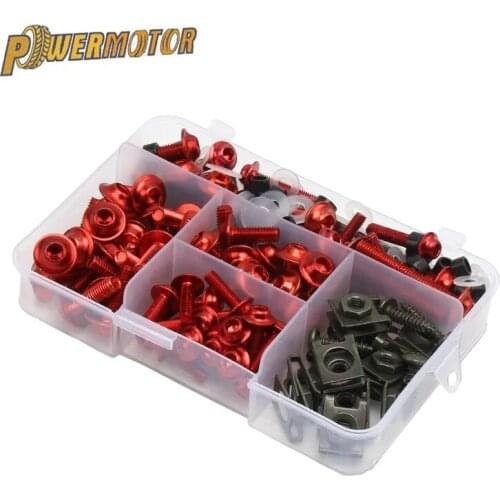177pcs Motorcycle Windscreen Fairing Body Bolt For Honda CB 300F 500F CBR 600 F F2 F3 F4 F4i 600RR 900RR 954RR 1000RR 125R 250R
