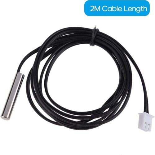 1M/2M Temperature Sensor Probe High Accuracy Water-resistant NTC 10K/B3435 Thermistor Wire Cable Temperature Probe