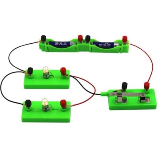 Kids Basic Circuit Electricity Learning Kit Physics Educational Toys For Children Experiment Teaching Hands-on Ability Toy