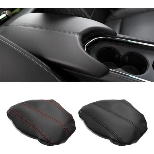 For Cadillac ATS 2013 2014 2015 2016 2017 2018 2019 Microfiber Leather Car Center Console Armrest Box Protective Cover Trim