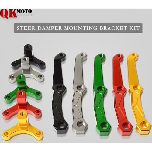 For Kawasaki Z800 Z 800 2013-2018 2017 2016 2015 Motorcycles CNC Damper Steering Stabilizer Bracket Steady Mount Support Kit