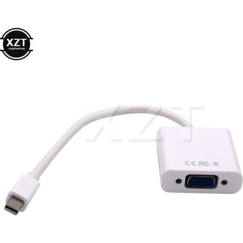 For MacBook Air Pro iMac Mac Mini Thunderbolt Mini DisplayPort Display Port Mini DP To VGA Cable Adapter 1080P for HDTV Monitor
