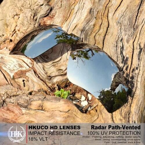 HKUCO For Radar Path-Vented Sunglasses Polarized Replacement Lenses