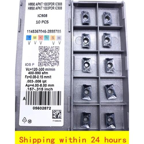 HM90 APKT1003 APMT1135 APKT1604 PDR IC908 Milling cutter Turning Tool Carbide Inserts APKT 1003 1604 Face Lathe Milling
