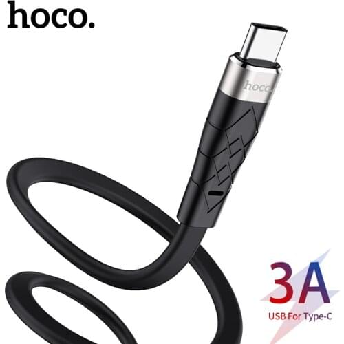 Hoco USB Type C Fast Charging usb c cable Type-c data Liquid Silicone Cord Charger usb-c For Samsung S10 S9 Note 10 9 Xiaomi mi8