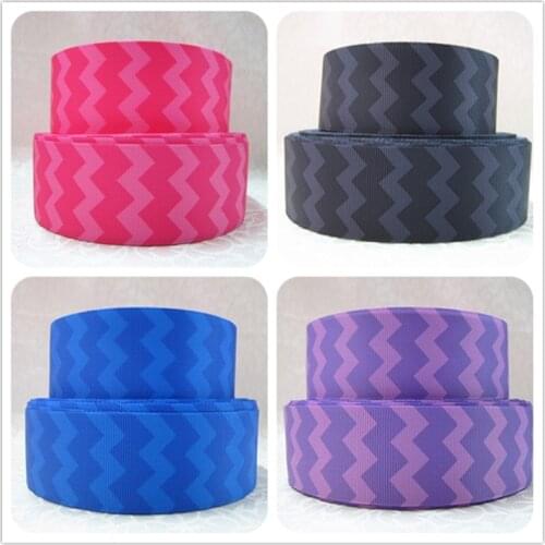 Q&N ribbon 1.5inch 38mm chevron printed 11 colors available grosgrain ribbon webbing 50yds/roll free shipping
