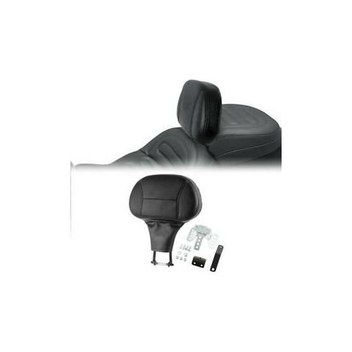 Motorcycle Black Front Driver Rider Backrest For Harley Touring Street Glide 2009-2020