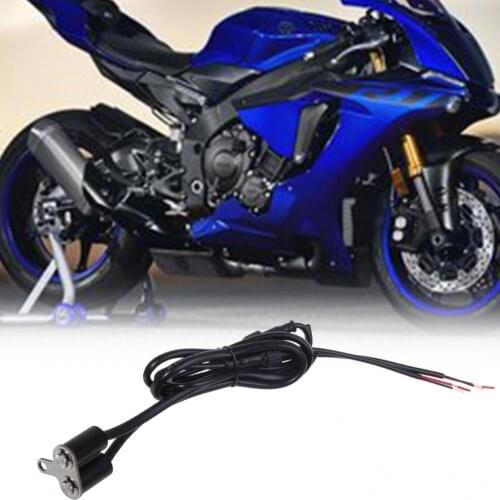 MK67L Motorcycle Headlight Switch Dual Buttons Handlebar Portable Reset Self-locking Switch