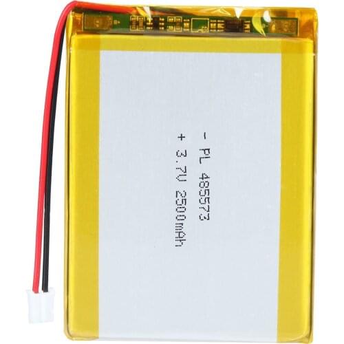 Mejuew 3.7V 2500mAh 485573 Rechargeable Lipo Battery with JST Connector