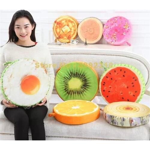 Fruit Vegetable Tree Food 3d Pillow Cushion Stuffed Plush 40*7cm Toy