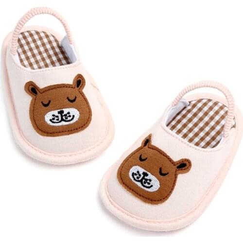 Cartoon Indoor Baby Slippers Spring Baby Girls Cotton Shoes Cute Girls Slippers Boy shoes 0-12M Indoor Slippers For Newborn