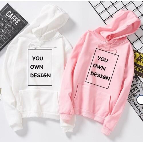 Men/Women Custom Thicken Hoodies-sweatshirt DIY Logo Photo Text Print Hoodie Customized sweatshirt high quality streetwear