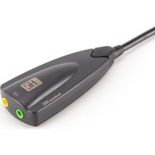 External USB Sound Card 5H V2 7.1 Audio Adapter USB To 3D CH Virtual Channel Sound Track For Laptop PC