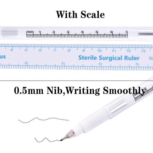 1 Pcs Tattoo Eyelash Grafting Tools Marker Pen Skin Positioning Waterproof Marker Set Magic Wiping Pen Positioning Pen