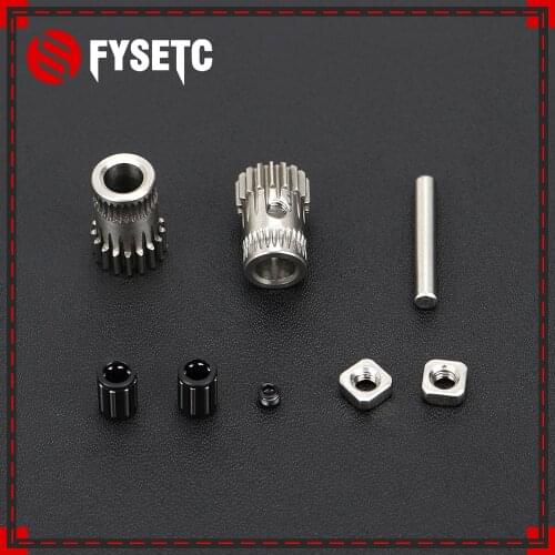 2Set Prusa i3 MK2/MK3 3D Printer Part Cloned Btech Dual Gears DIY Prusa i3 Steel Pulleys Kit 3D Printer Gears Extrusion Wheel