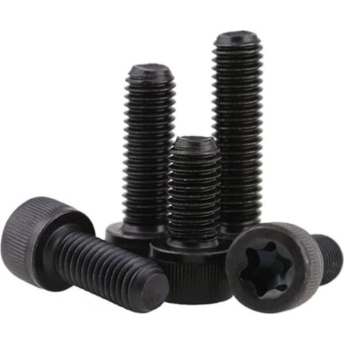 5pcs Torx Bolt Black M5 M6 M8 M10 Machine Screw Cap Carbon Steel Button Head profile