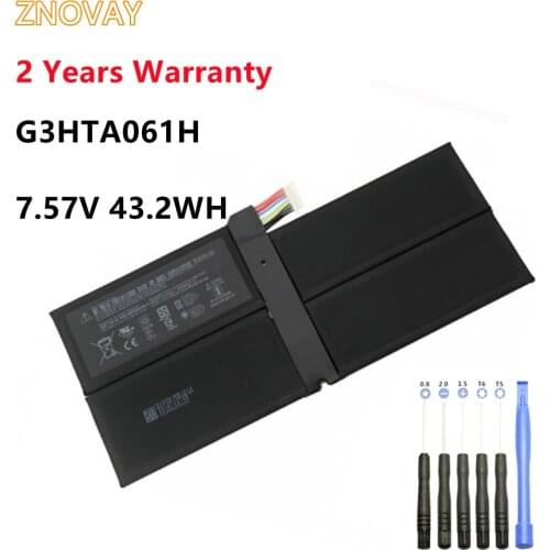 ZNOVAY G3HTA061H Tablet Battery For Microsoft Surface Pro 7 1866 DYNM03 7.57V 43.2WH 5702MAH