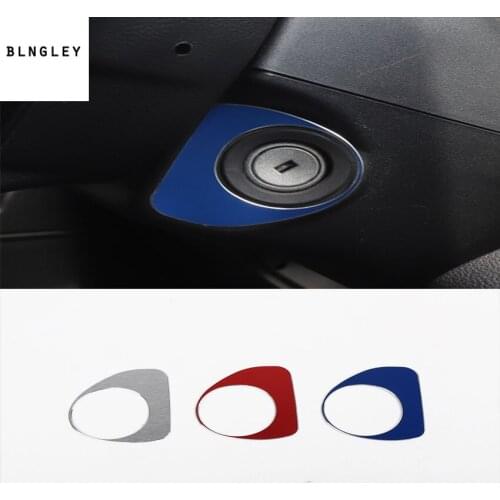 Free shipping 1pc Aluminum alloy Key start switch decoration cover for 2015-2018 FORD F150 car accessories
