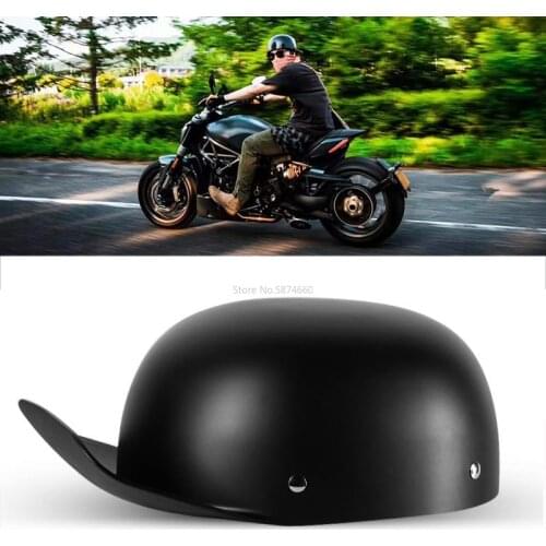 Black Adult Open Face Indian Half Helmet Moto vintage Motorcycle Motorbike Biker Riding Crash Scooter,Cruiser,Chopper