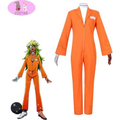 COSTAR Anime The NUMBERS Nico Cosplay Costume Orange Suit Halloween Women Costume