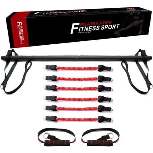 Home Portable Fitness Rally Bar Mens Strength Training High Strength Stretcher Portable Multifunctional Rubber Strap