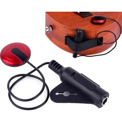 Guitar Piezo Pickup Acoustic Stringed Instrument for Viola Cello Professional Electric Professional Contact Microphone Pickups