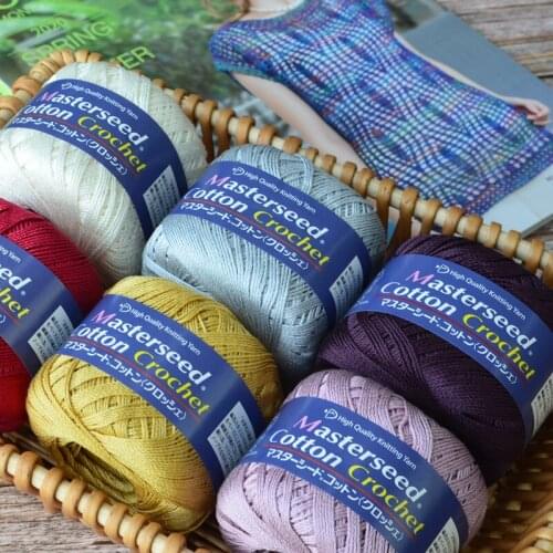 DIAMOND MASTERSEED COTTON (MSC)cotton lace line knitting yarn for Crochet hook /Shuttle 30g/roll