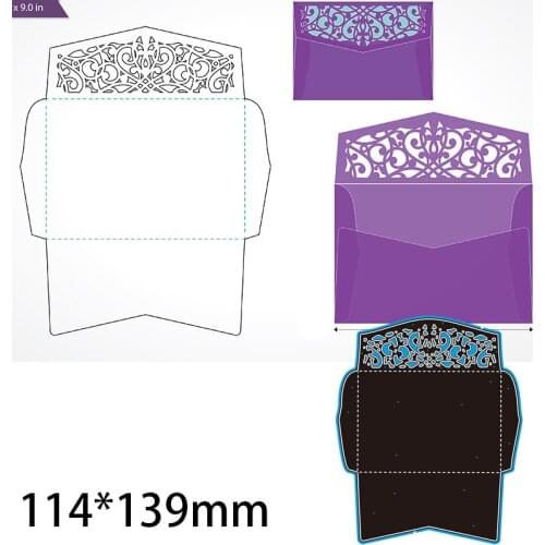 Metal Cutting Dies Hollow Laser Card Bag New Scrapbook Decoration Template Embossing DIY Paper Card Craft 114*139 mm