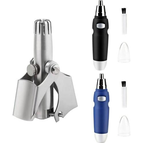 Stainless Steel Manual Hair Trimmer for Shaving Nose Ear Hair Multi-functional Practical Convenient Trimming Shaver