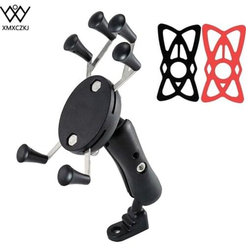 Motorcycle Bike MTB Bicycle Handlebar Mirror Rear View Mount Universal Mobile phone Holder Stand For iphone 6 6S
